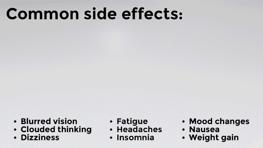 Common side effects medication